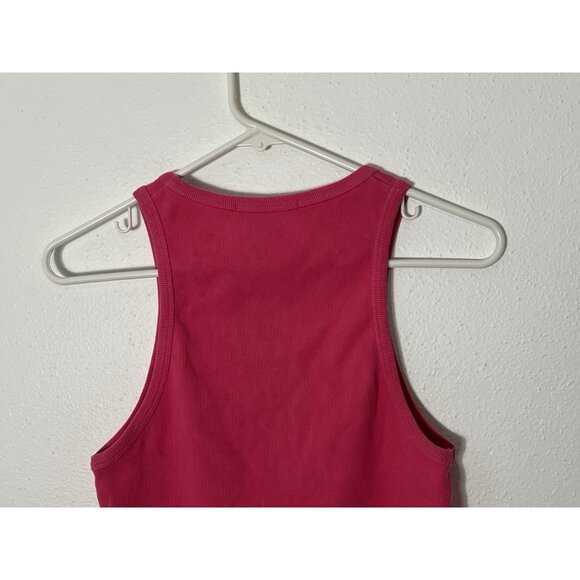 MSGM Embroidered Pink Tank Top Size XL - Picture 7 of 12